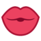 Kiss emoji on HTC